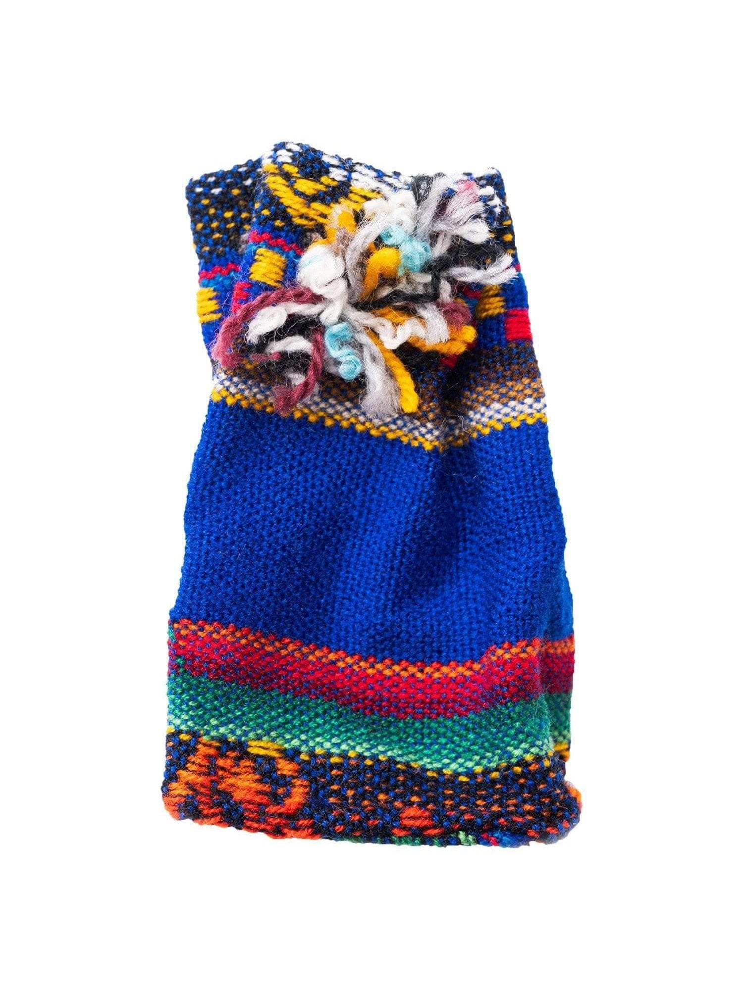Drawstring Bags Blue Colorful Peruvian Drawstring Bag - Small
