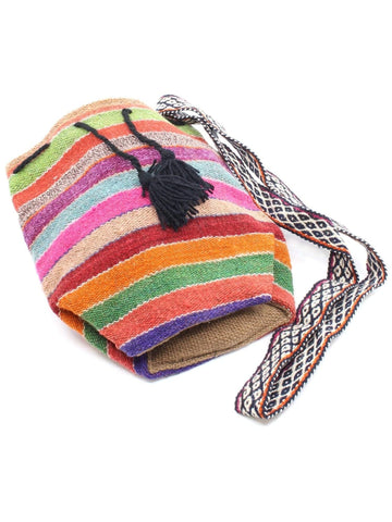 Peruvian Vintage Textile Drawstring Bag
