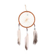 4" Turquoise Stone Dreamcatcher | si0374-Tan-Red