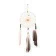 4" Turquoise Stone Dreamcatcher | si0374-White-Brown