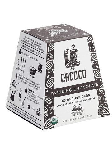 Cacoco Ceremonial Drinking Chocolate - 100% Pure Dark