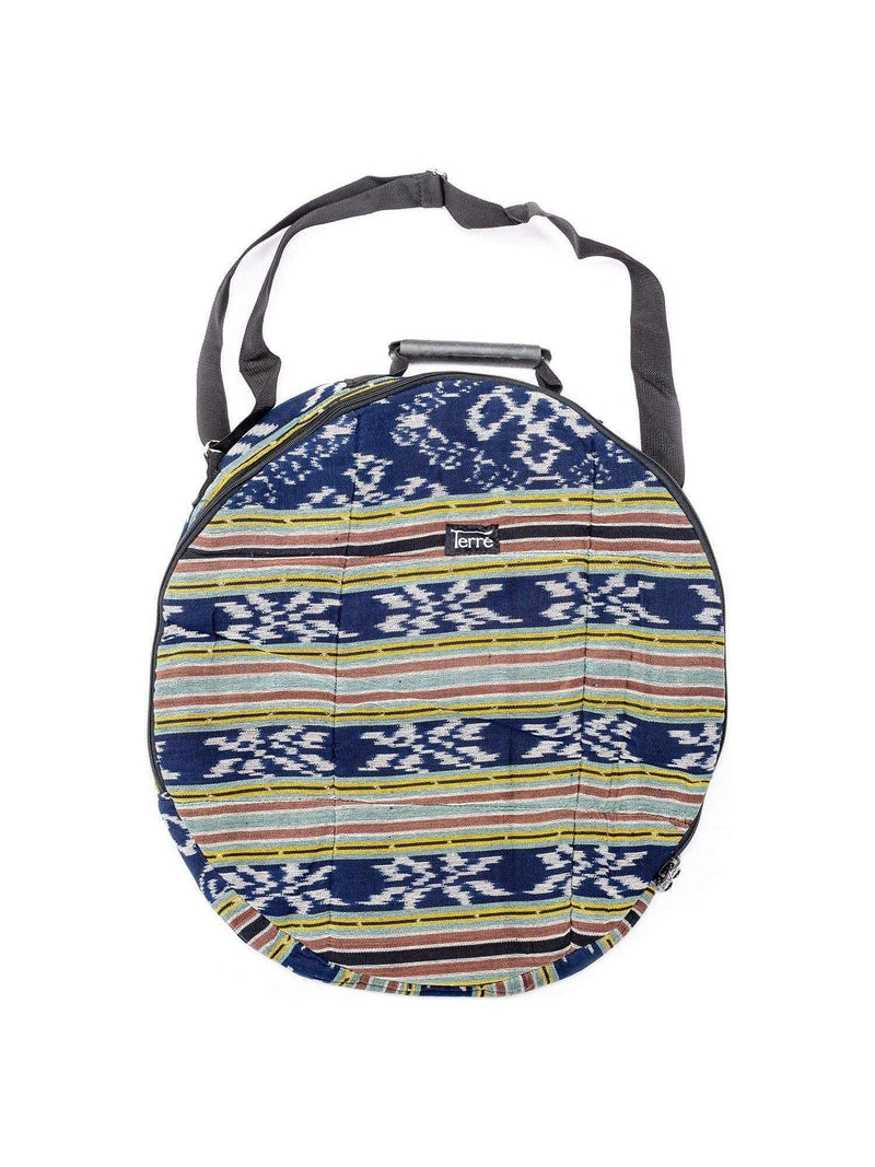 Hand Drum Carrying Case - Ikat Blue