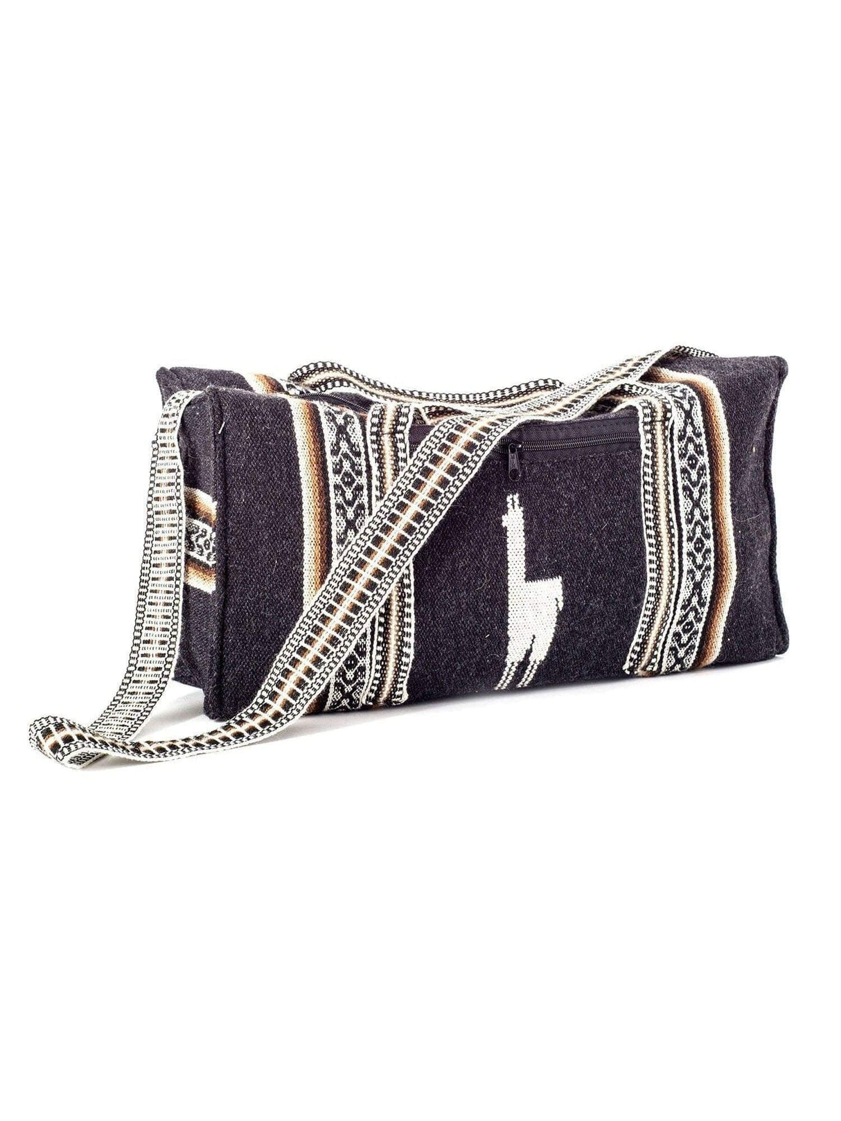 Duffel Bags Black Peruvian Alpaca Padded Duffel Bag