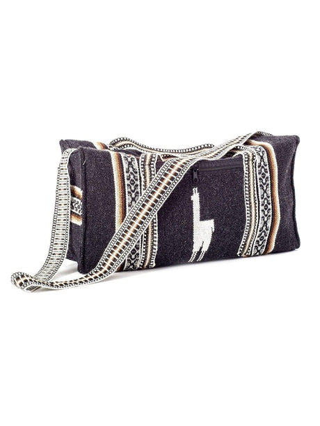 Duffel Bags Black Peruvian Alpaca Padded Duffel Bag