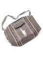Duffel Bags Silver-Tan Peruvian Alpaca Padded Duffel Bag