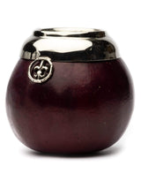 Fire Gourds Burgundy Tea Drinking Mate Gourd