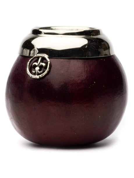 Fire Gourds Burgundy Tea Drinking Mate Gourd