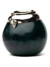 Fire Gourds Forest Green Tea Drinking Mate Gourd