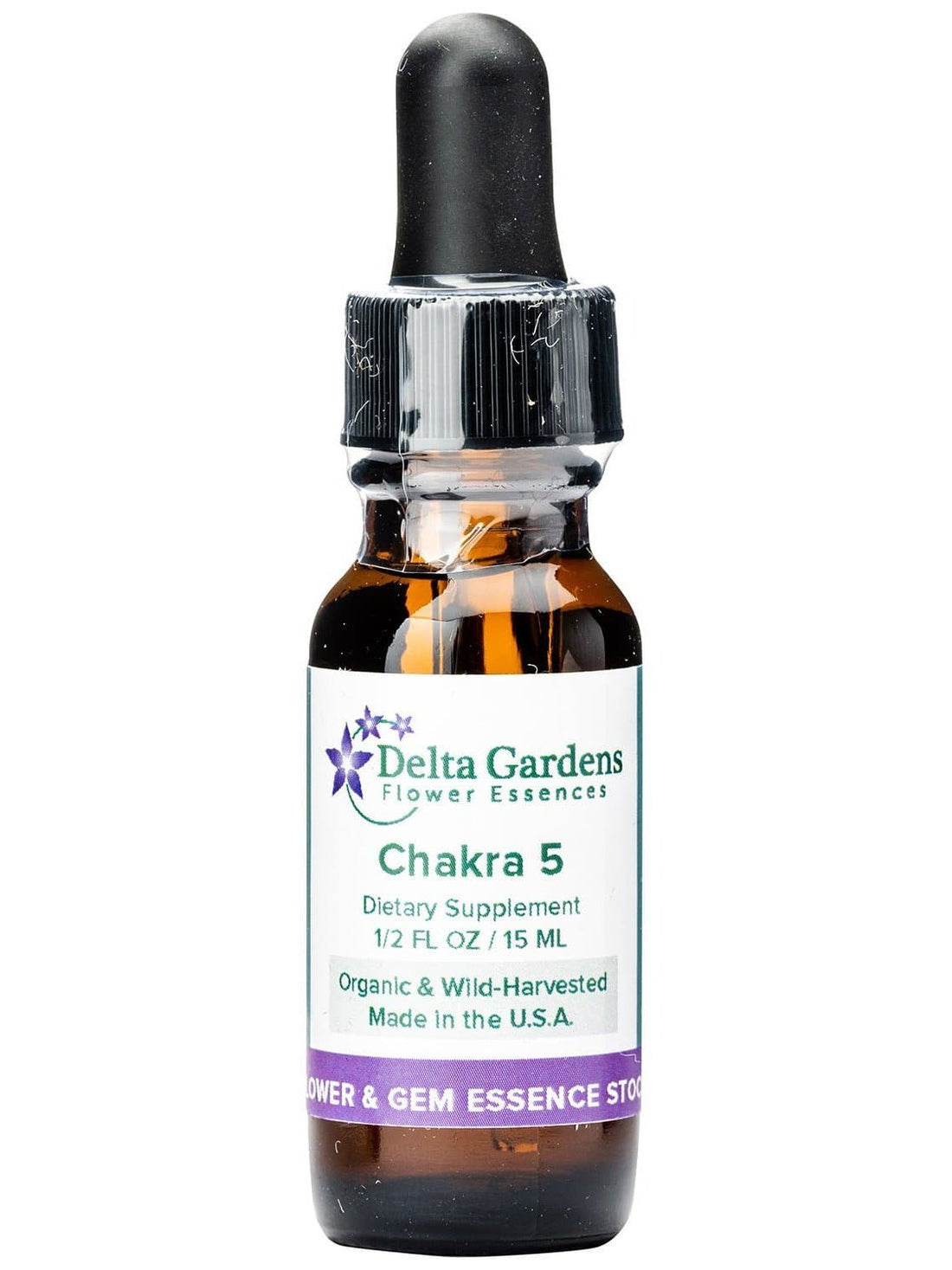 Flower & Gem Essence Throat Chakra 5 dg18 Shamans Market