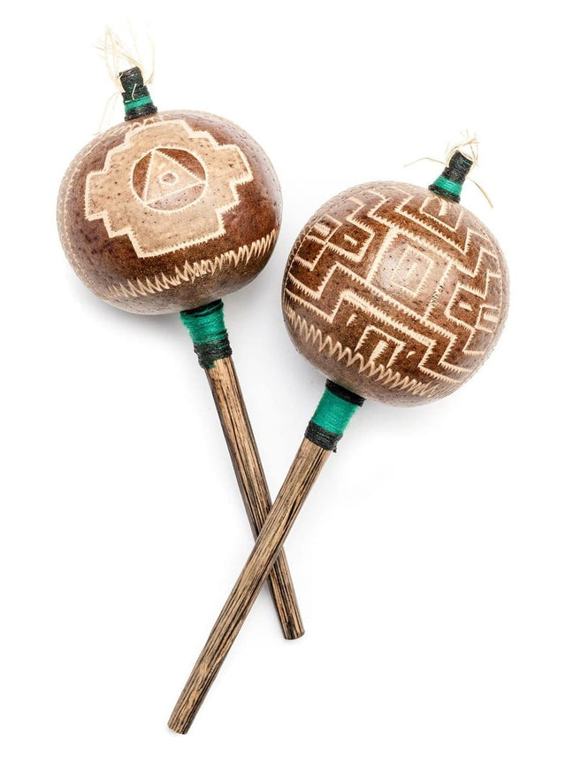 Gourd Rattles Large (grapefruit size) Peruvian Amazon Gourd  Rattle - Chakana