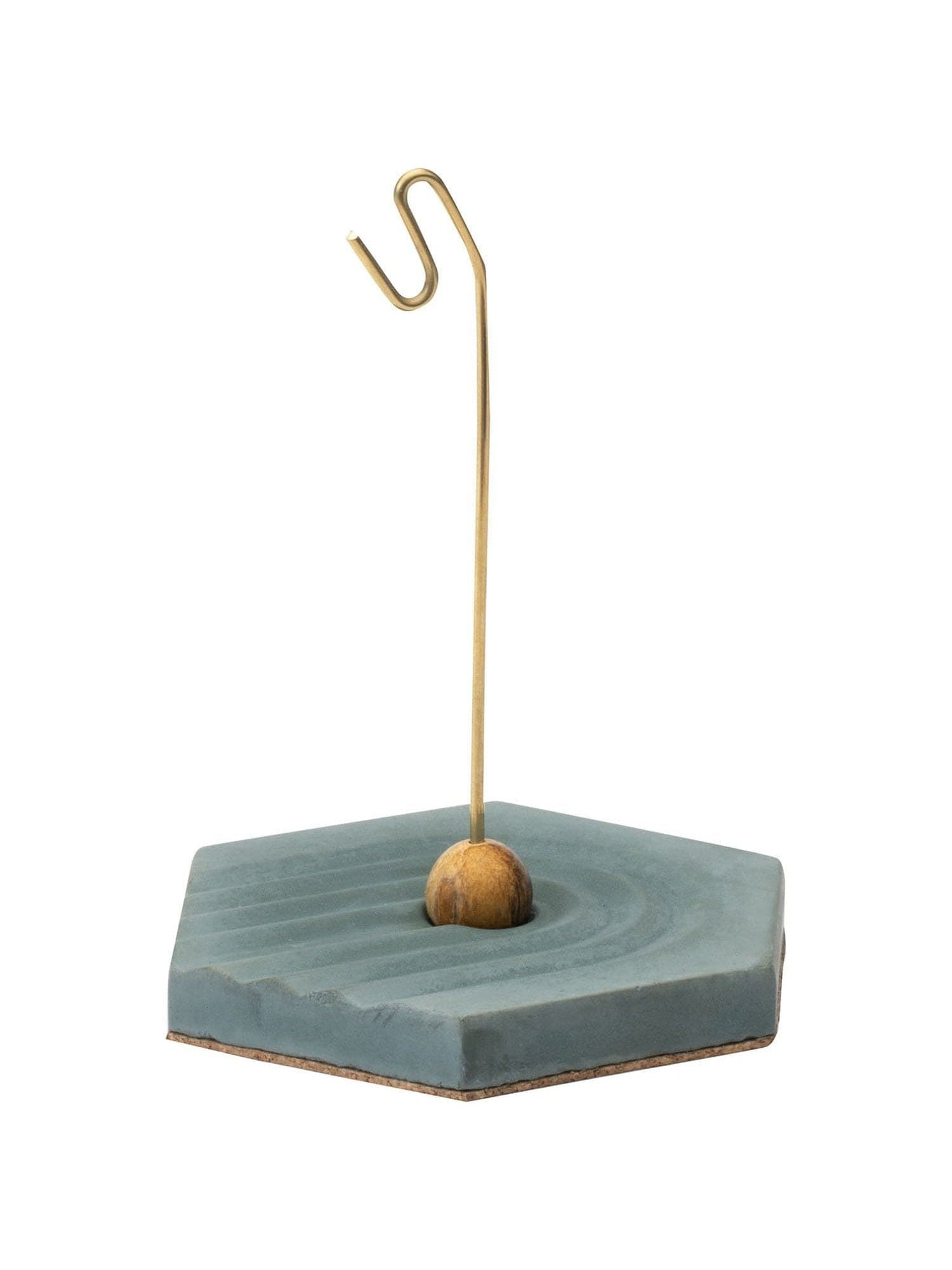 Hexahedron Concrete Incense Burner | ib91-Black | Shamans Market