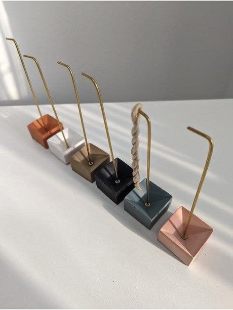 Concrete Incense Burner | ib90-Blue Fog