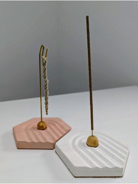 Incense Burners Hexahedron Concrete Incense Burner