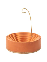 Incense Burners Terra Cotta Concentric Bands Concrete Incense Burner