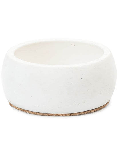 Incense Burners White with Black Aggregate Concrete Offering Vessel