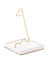 Incense Burners White with Black Aggregate Quadrate Concrete Incense Burner
