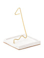 Incense Burners White with Black Aggregate Quadrate Concrete Incense Burner