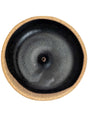 Incense Stick Burners Black Matte Clay Stoneware Glazed Incense Holder