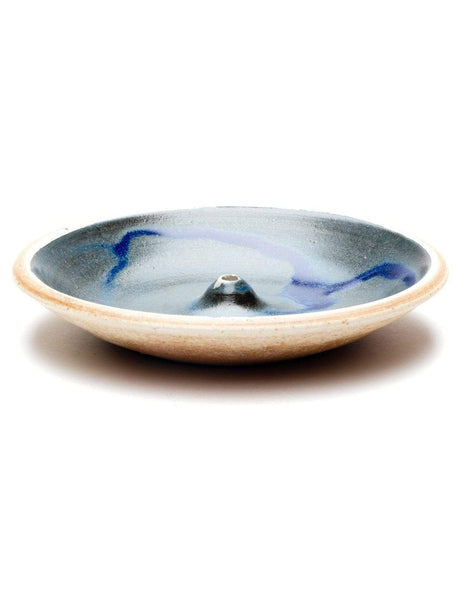 Incense Stick Burners Blue Clay Stoneware Glazed Incense Holder