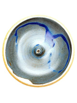 Incense Stick Burners Clay Stoneware Glazed Incense Holder ib54-Blue