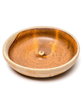 Incense Stick Burners Woo Yellow Clay Stoneware Glazed Incense Holder