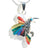 Peruvian Sacred Hummingbird - Sterling Silver Shell and Stone Inlay | j0013-Rainbow