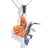 Peruvian Sacred Hummingbird - Sterling Silver Shell and Stone Inlay | j0013