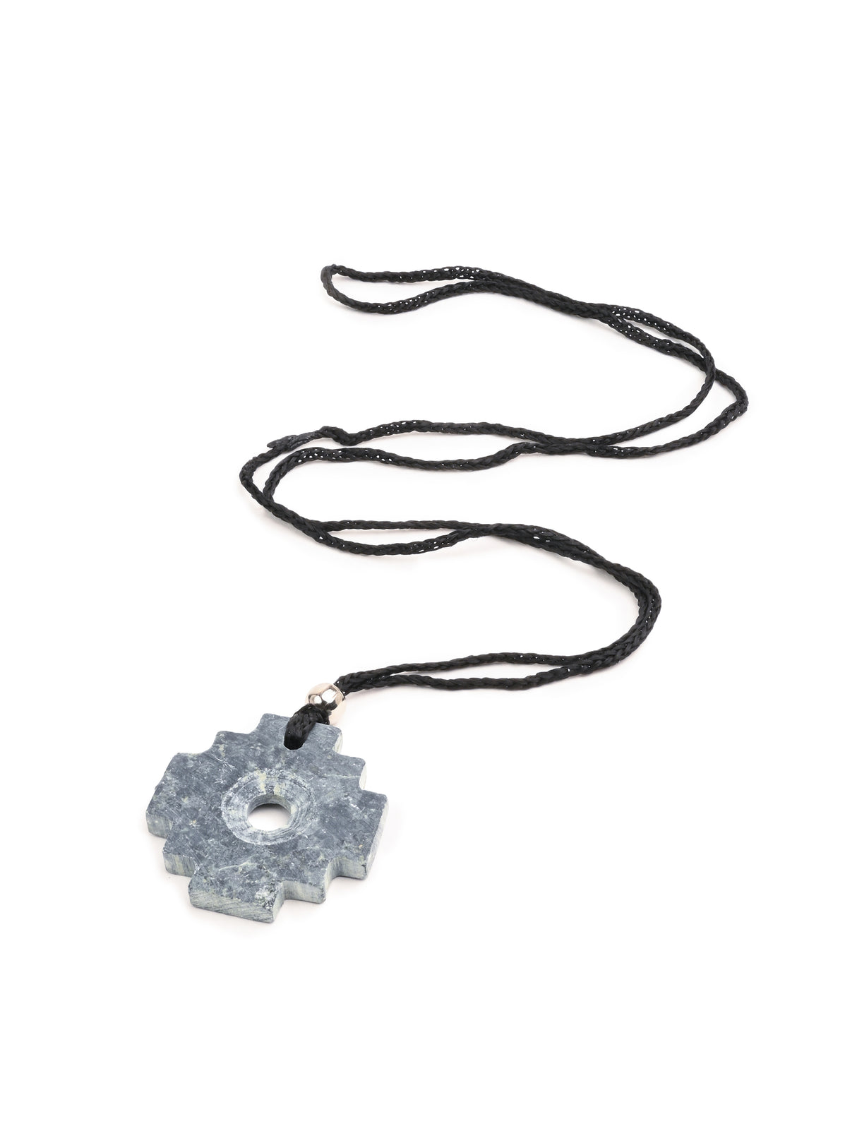 Peruvian Chakana Necklace - Machu Picchu Stone - Matte