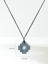 Peruvian Chakana Necklace - Machu Picchu Stone - Matte