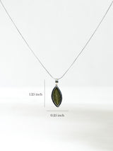Peruvian Silver Coca Leaf Necklace Dimension 2 | j0110