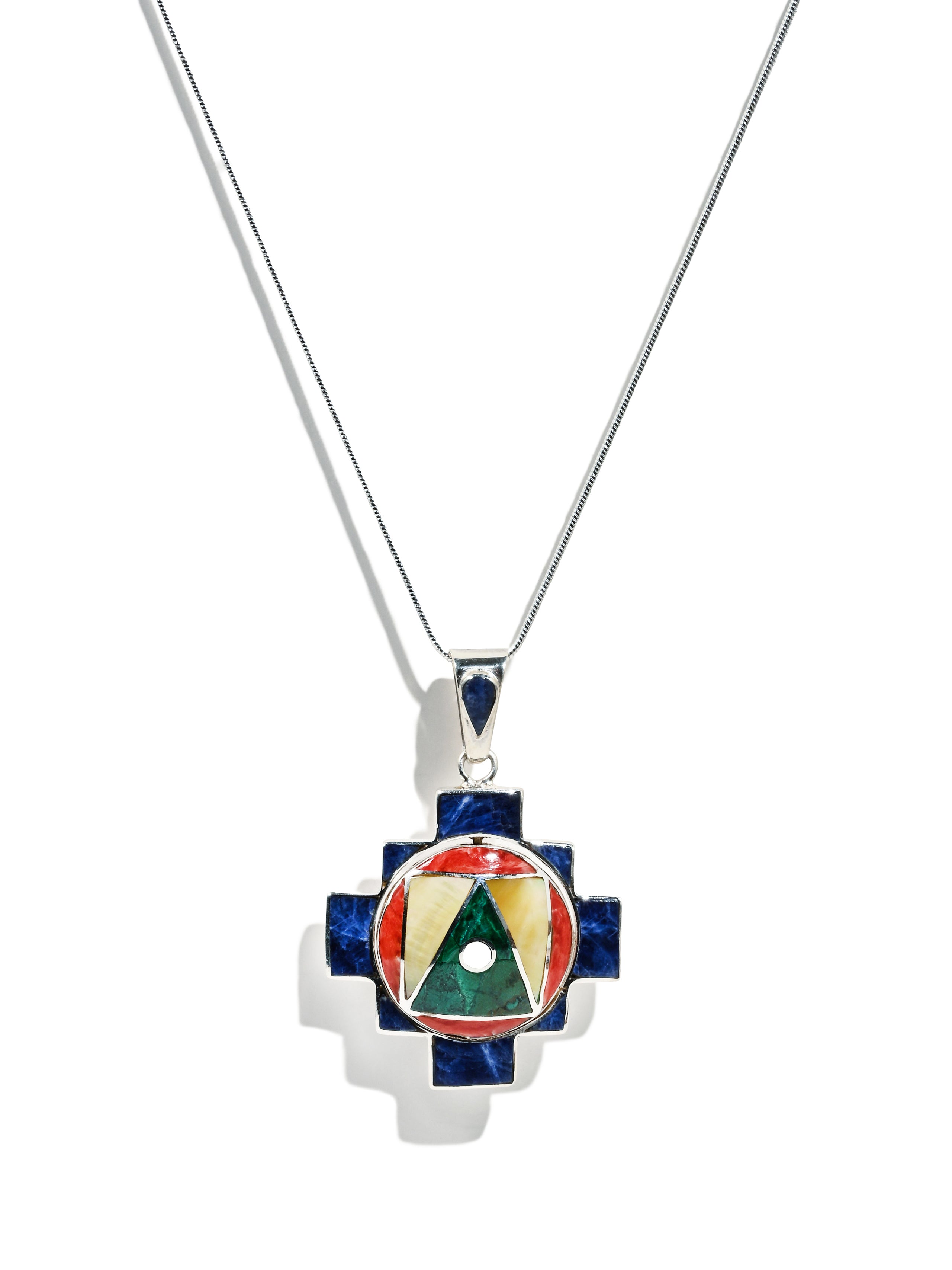 Shin's Sculpture⚀dice pendant期間限定⚀SILVER 950 Sterling Silver Four Directions Totem Peruvian Chakana Pendant