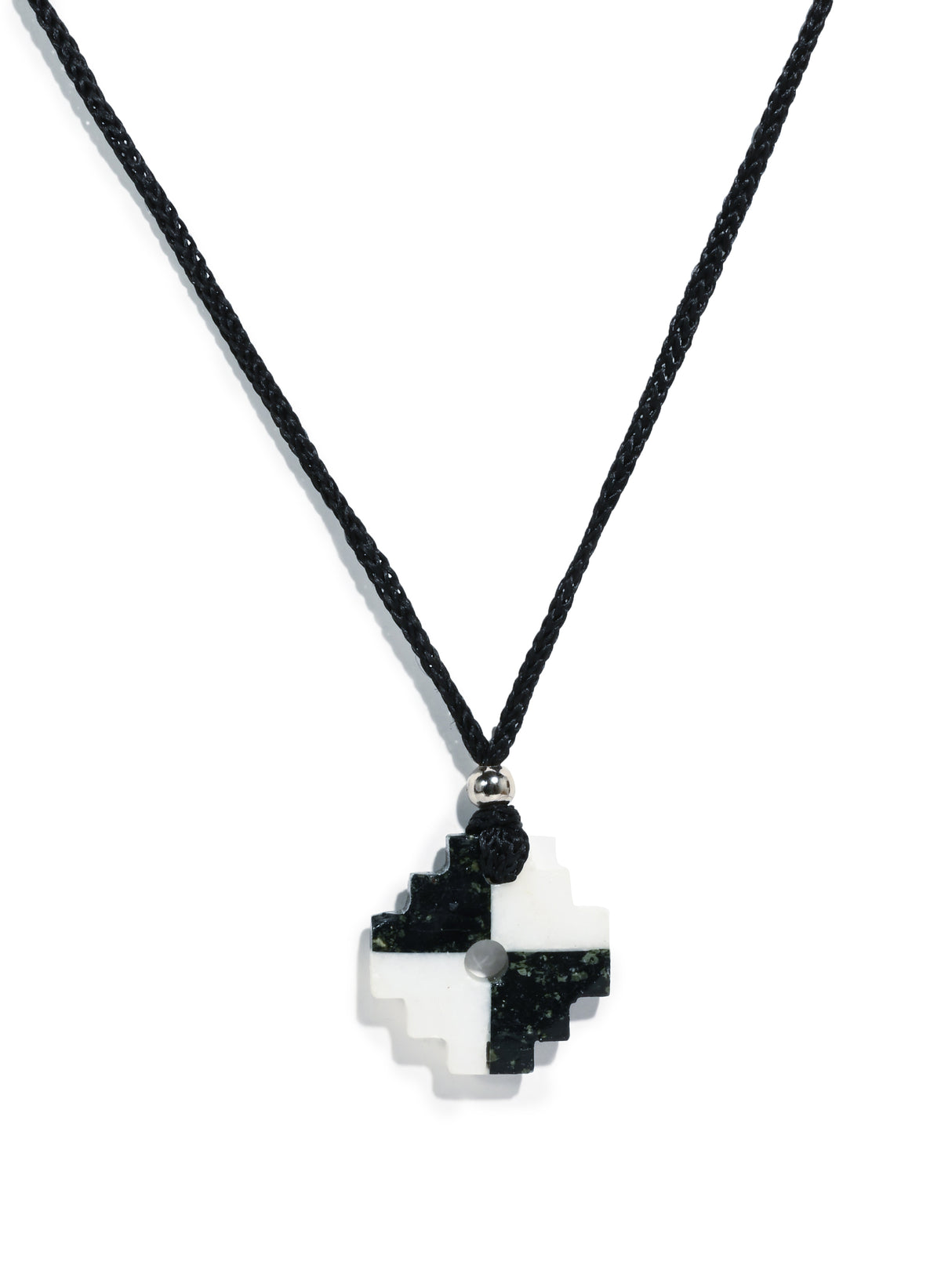 Peruvian Chakana Necklace - Two Color Stone
