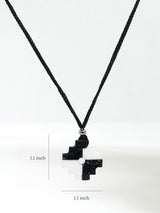 Peruvian Chakana Necklace - Two Color Stone