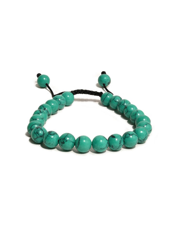 Tibetan Faux Turquoise Bead Bracelet