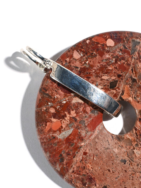 Pi Stone Plain Bail | j0328-Silver | j0328-Stainless