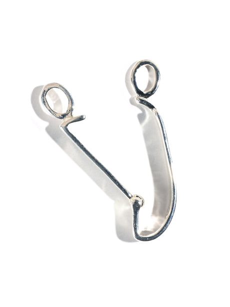 Pi Stone Plain Bail | j0328-Silver | j0328-Stainless