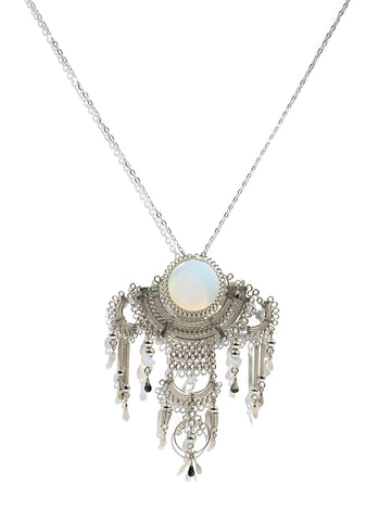Alpaca Silver & Moonstone Artisan Necklace