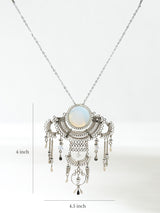 Alpaca Silver & Moonstone Artisan Necklace