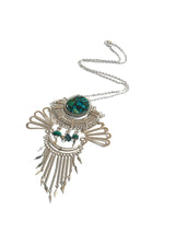Alpaca Silver & Apatite Artisan Necklace