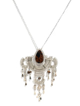 Alpaca Silver & Brown Jasper Artisan Necklace