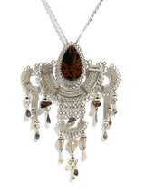Alpaca Silver & Brown Jasper Artisan Necklace