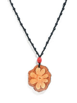 Shipibo Amazon Seed Bead Necklace - Ayahuasca Vine Pendant