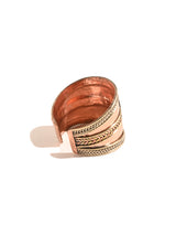 Tibetan Copper Dimensional Om Ring