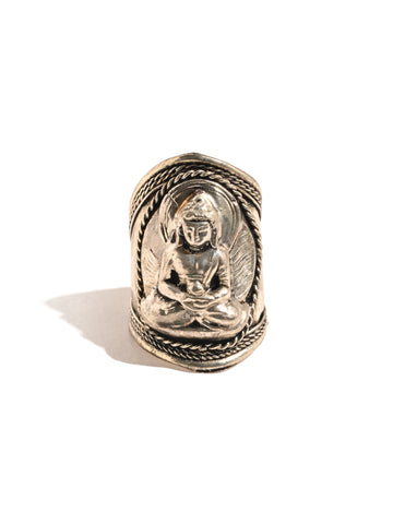 Tibetan Buddhist Deity Finger Ring