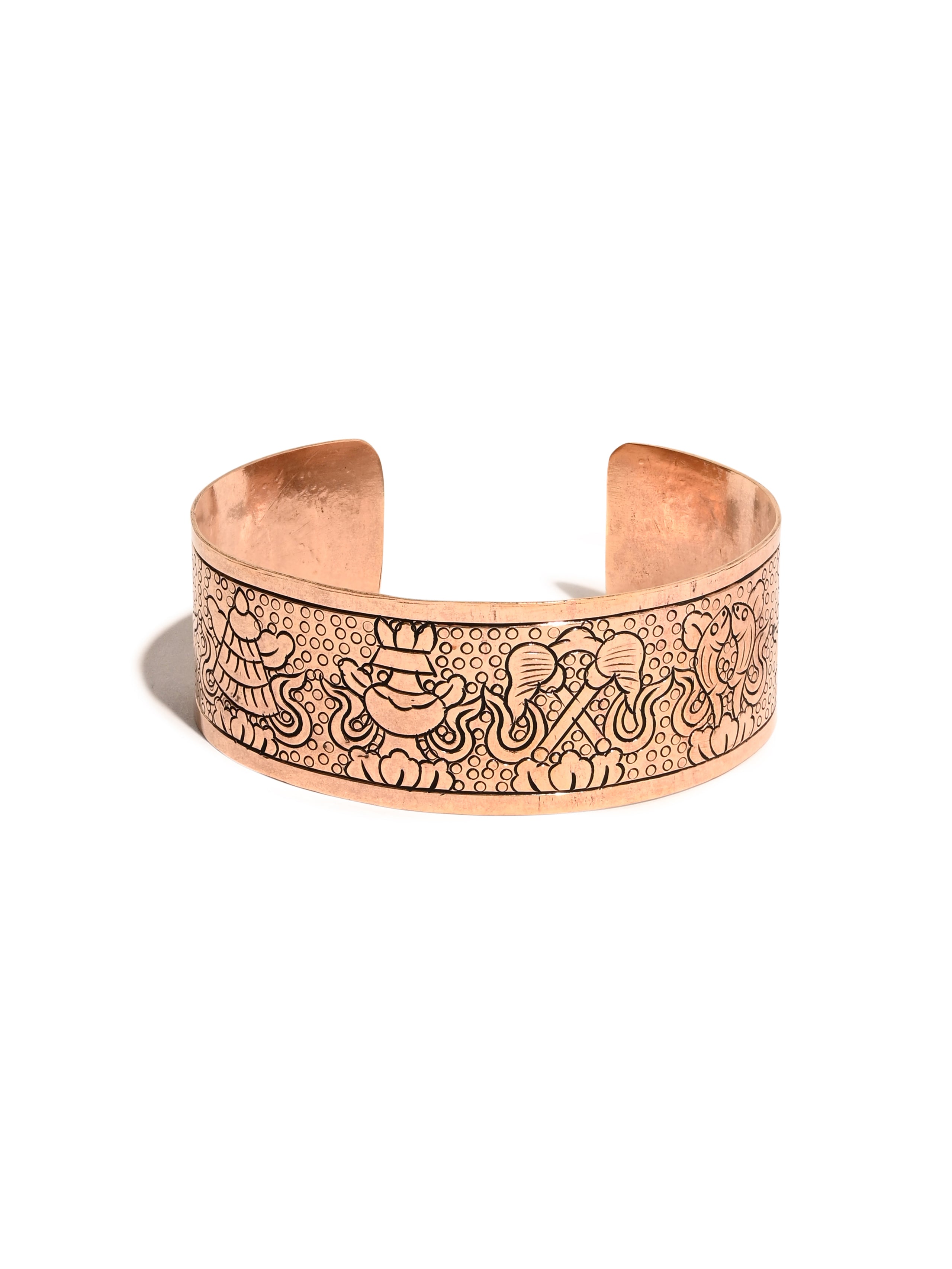 Touchstone Copper magnetic healing bracelet Tibetan style. Hand forged with  solid and high gauge pure copper. Set of 4 different designs price in UAE |  Amazon UAE | kanbkam