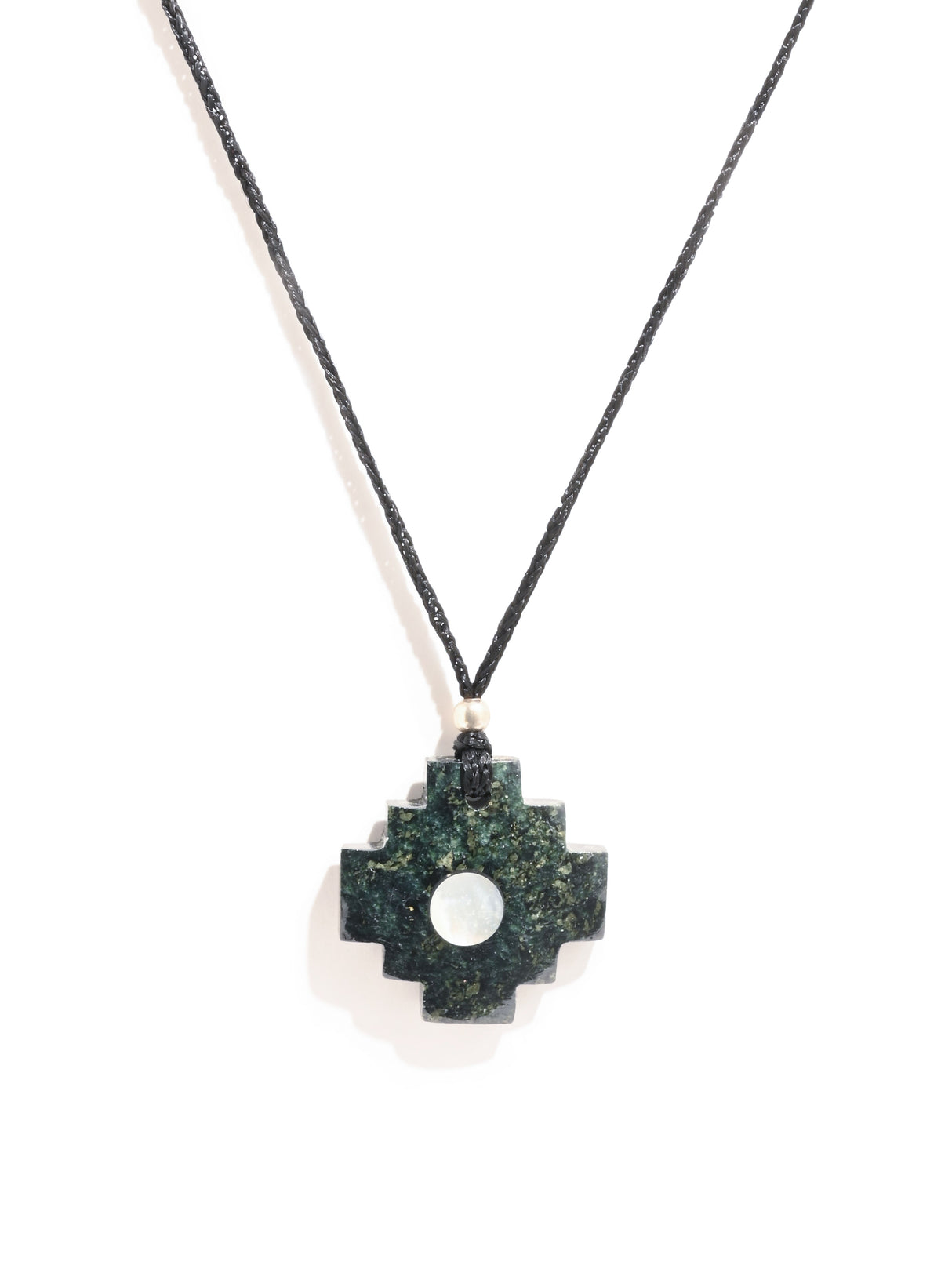 Peruvian Chakana Necklace with Center Stone