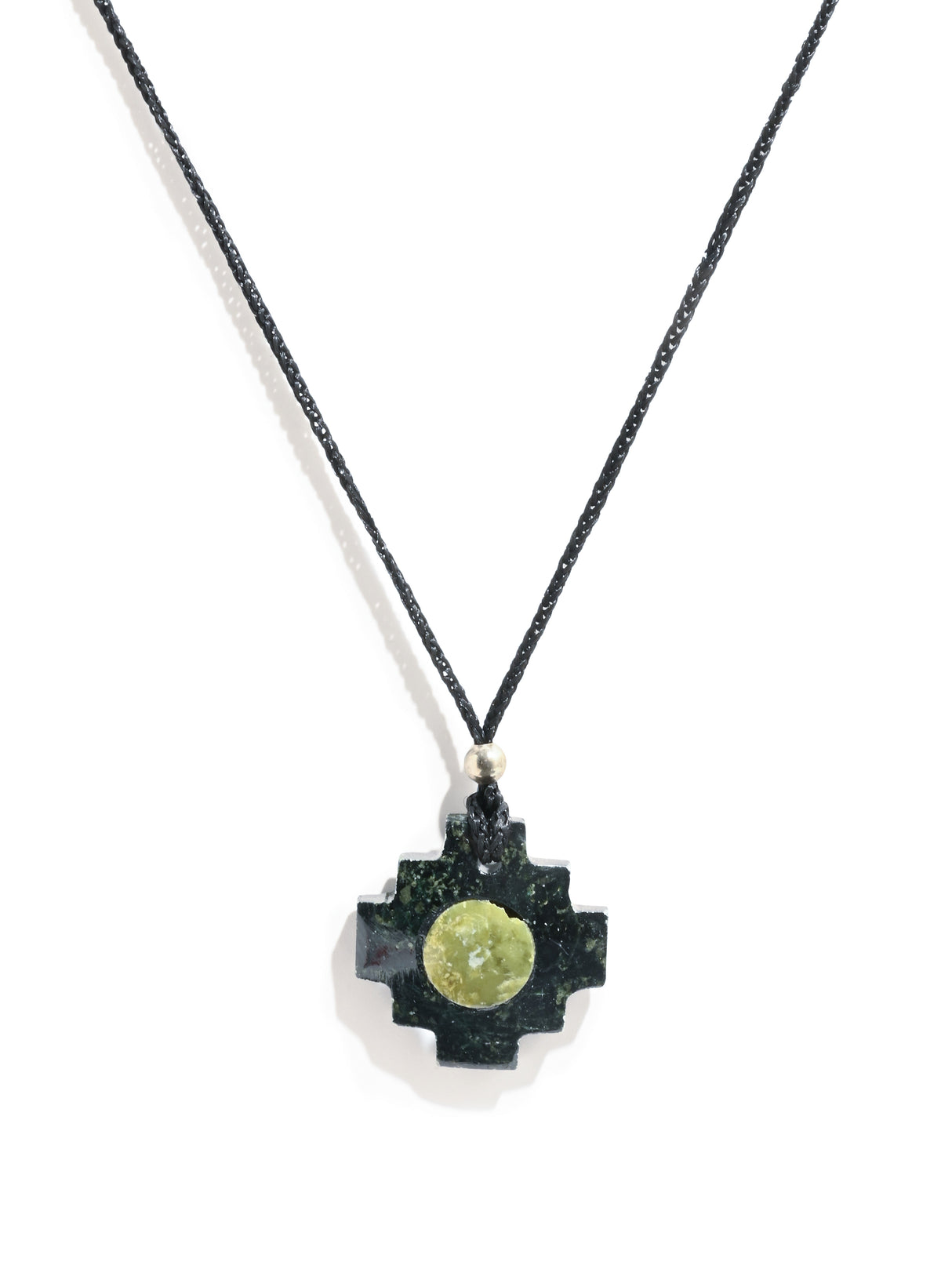 Peruvian Chakana Necklace with Center Stone