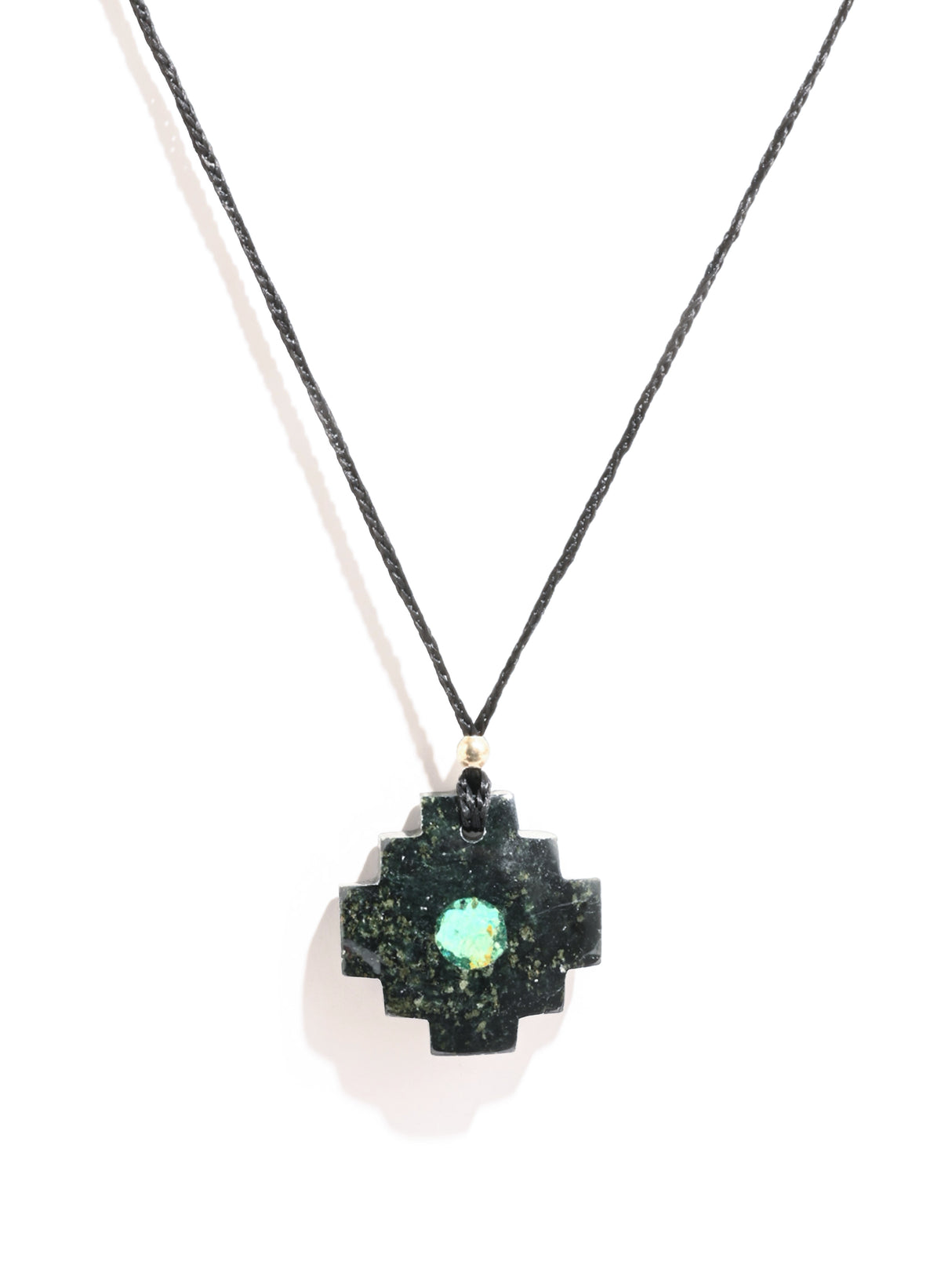 Peruvian Chakana Necklace with Center Stone