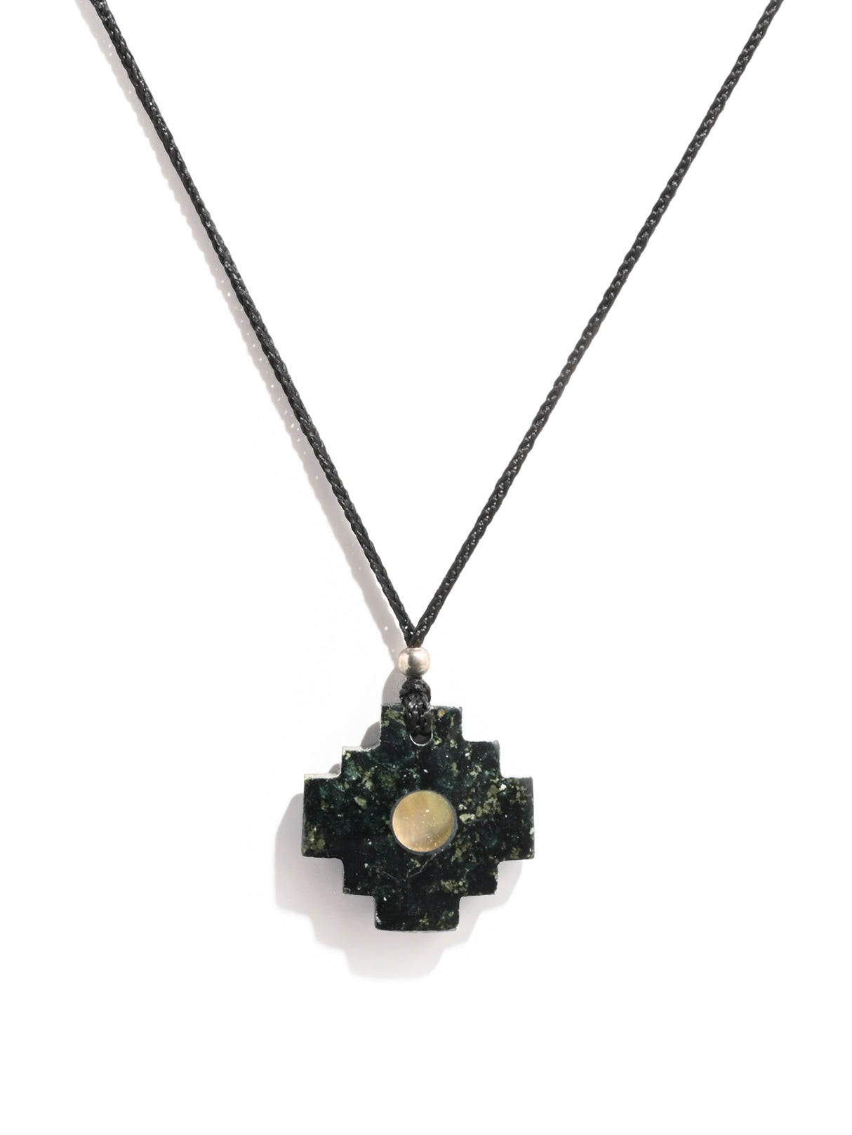 Peruvian Chakana Necklace with Center Stone