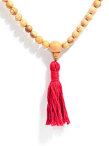 Palo Santo Wood Prayer Bead Mala | j0434-Red
